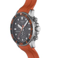 Tissot Seastar 1000 Chronograph Black Dial Orange Rubber Strap Watch For Men - T120.417.17.051.01