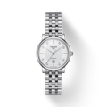 Tissot T Classic Carson Premium White Diamonds Dial Silver Steel Strap Watch for Women - T1222071103600