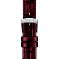 Tissot Carson Premium Lady Maroon Dial Maroon Leather Strap Watch For Women - T122.210.16.373.00