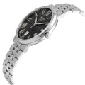 Tissot Carson Premium Black Dial Silver Steel Strap Watch For Men - T122.410.11.053.00