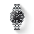 Tissot Carson Premium Black Dial Silver Steel Strap Watch For Men - T122.410.11.053.00