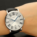 Tissot Carson Premium Silver Dial Black Leather Strap Watch For Men - T122.410.16.033.00