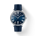 Tissot Carson Premium Blue Dial Blue Leather Strap Watch For Men - T122.410.16.043.00