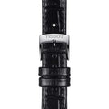Tissot Carson Premium Lady Silver Dial Black Leather Strap Watch For Women - T122.210.16.033.00