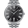 Tissot Carson Premium Black Dial Silver Steel Strap Watch For Men - T122.410.11.053.00