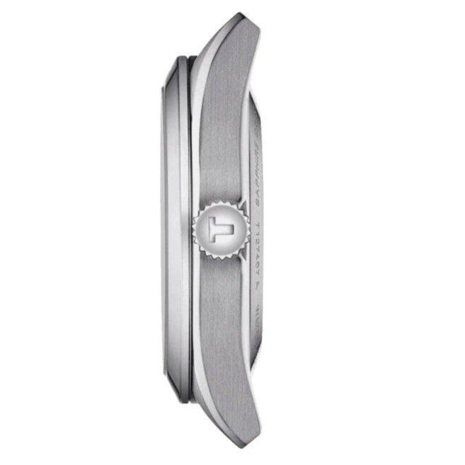 Tissot Gentlemen Powermatic 80 Silicium Blue Dial Silver Steel Strap Watch For Men - T127.407.11.041.00