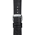 Tissot Gentleman Powermatic 80 Silicium Blue Dial Black Leather Strap Watch For Men - T127.407.16.041.01