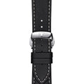 Tissot Gentleman Black Dial Black Leather Strap Watch For Men - T127.410.16.051.00