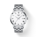 Tissot T Classic Dream White Dial Silver Steel Strap Watch For Men - T129.410.11.013.00