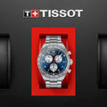 Tissot PRS 516 Chronograph Blue Dial Blue Steel Strap Watch for Men - T131.617.11.042.00