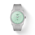 Tissot PRX Quartz Light Green Dial Silver Steel Strap Watch for Men - T137.410.11.091.01