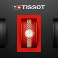 Tissot Lovely Mother of Pearl Dial Rose Gold Steel Strap Watch for Women - T140.009.33.111.00
