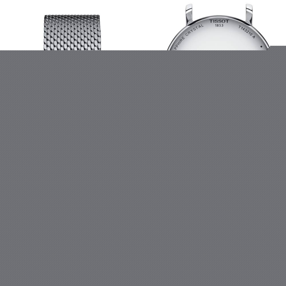 Tissot Everytime Lady Silver Dial Silver Mesh Bracelet Watch for Women - T143.210.11.011.00