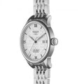 Tissot Le Locle Double Happiness Automatic Silver Dial Silver Steel Strap Watch For Men - T41.1.833.50