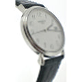 Tissot T Classic Desire White Dial Black Leather Strap Watch For Men - T52.1.421.12