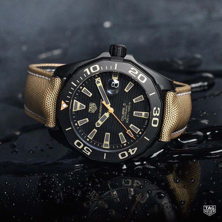 Tag Heuer Aquaracer Black Dial Watch for Men - WAY208C.FC6383