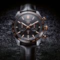 Tag Heuer Carrera Chronograph Black Dial Black Leather Strap Watch for Men - CBN2A5A.FC6481