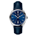 Tag Heuer Carrera Date Blue Dial Blue Leather Strap Watch for Men - WBN2112.FC6504