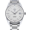 Tag Heuer Carrera Automatic Caliber 5 White Dial Silver Steel Strap Watch for Men - WAR211B.BA0782