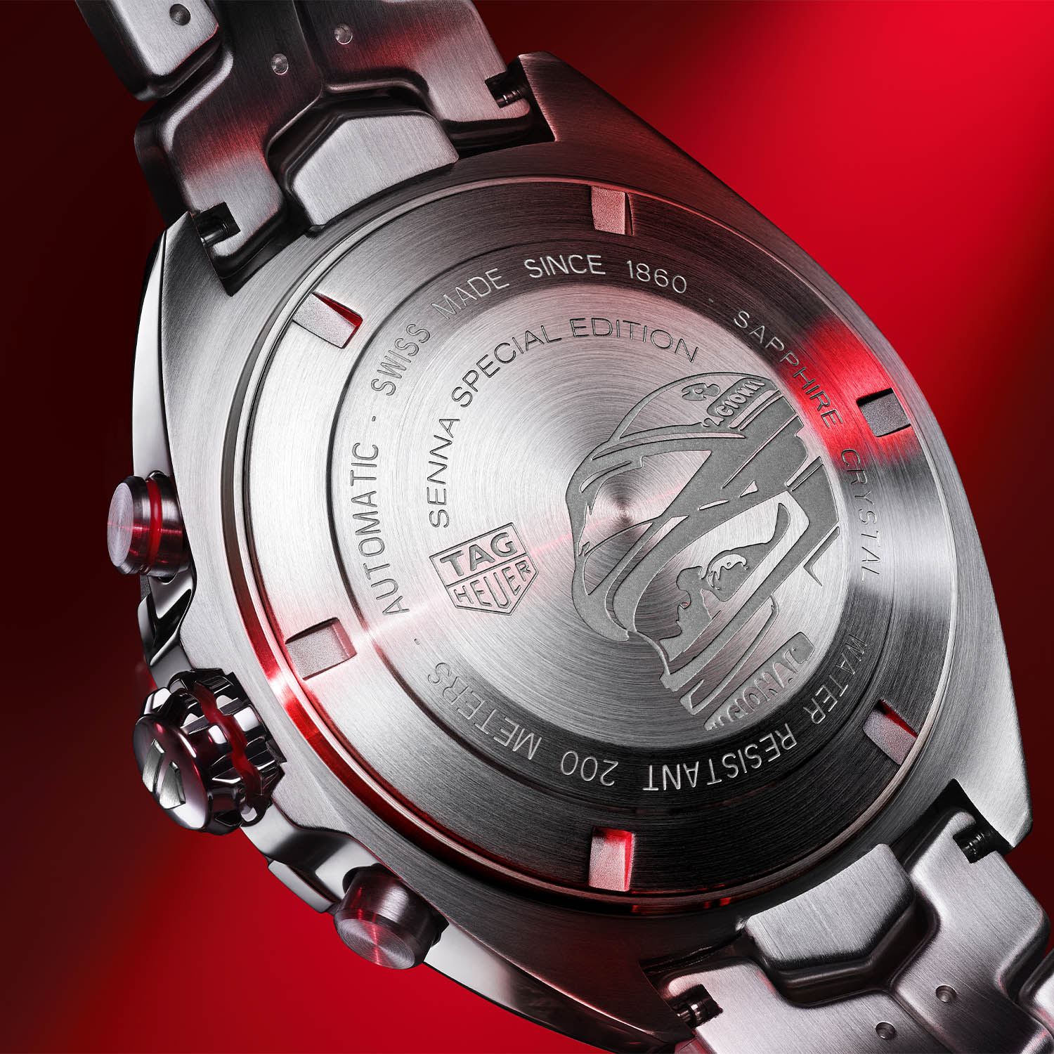 Tag Heuer Formula 1 Chronograph Senna Grey Dial Silver Steel Strap Watch for Men - CAZ201D.BA0633