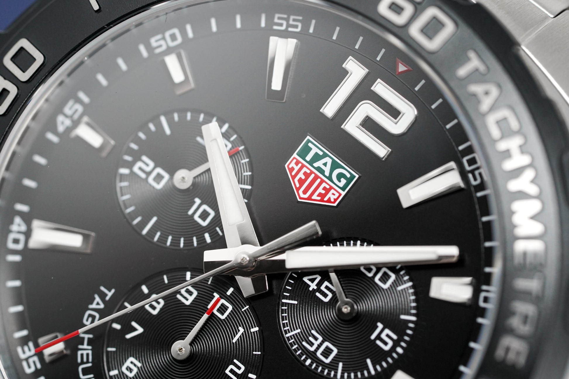 Tag Heuer Formula 1 Chronograph Black Dial Silver Steel Strap Watch for Men - CAZ1010.BA0842