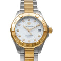 Tag Heuer Aquaracer White Mother of Pearl Dial Two Tone Steel Strap Watch for Women - WBD1322.BB0320