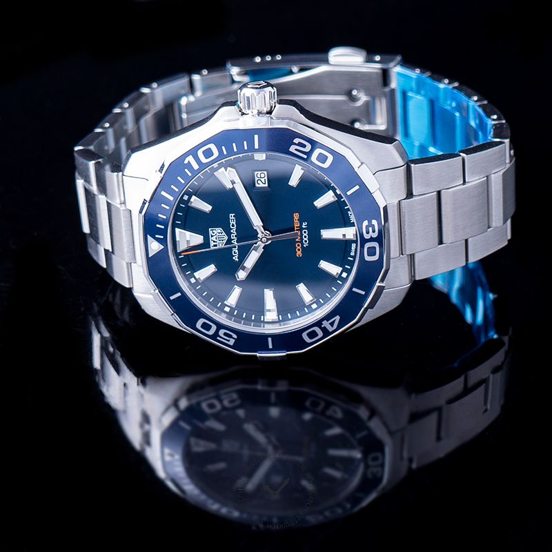 Tag Heuer Aquaracer Blue Dial Watch for Men - WAY101C.BA0746