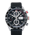 Tag Heuer Carrera Chronograph Black Dial Black Rubber Strap Watch for Men - CBN2A1AA.FT6228