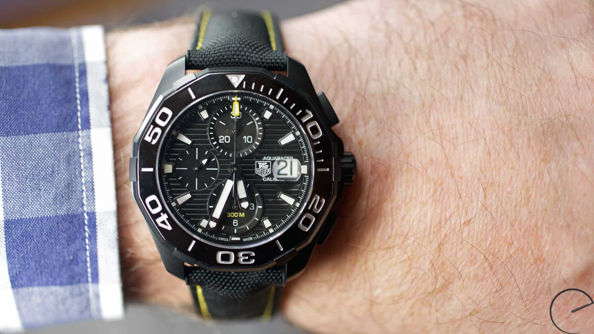 Tag Heuer Aquaracer PVD Black Dial Watch for Men - CAY218A.FC6361