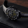 Tag Heuer Formula 1 Chronograph Senna Black Dial Black Leather Strap Watch for Men - CAZ101AJ.FC6487
