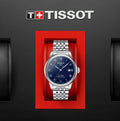 Tissot Le Locle Powermatic 80 Blue Dial Silver Steel Strap Watch For Men - T006.407.11.043.00