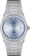 Tissot PRX Light Blue Dial Silver Steel Strap Watch For Women - T137.210.11.351.00