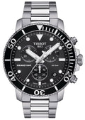 Tissot Seastar 1000 Chronograph Black Dial Silver Steel Strap Watch For Men - T120.417.11.051.00