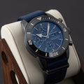 Breitling Superocean Heritage Chronograph 44 Outerknown Blue Dial Blue NATO Strap Watch for Men - M133132A1C1W1