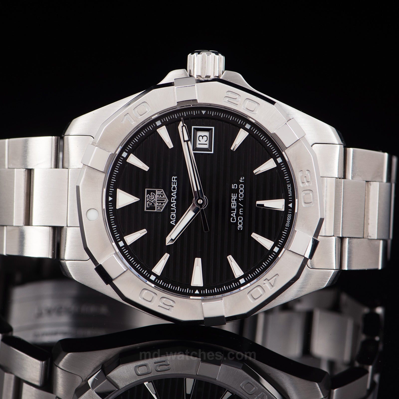 Tag Heuer Aquaracer Black Dial Watch for Men - WAY2110.BA0928
