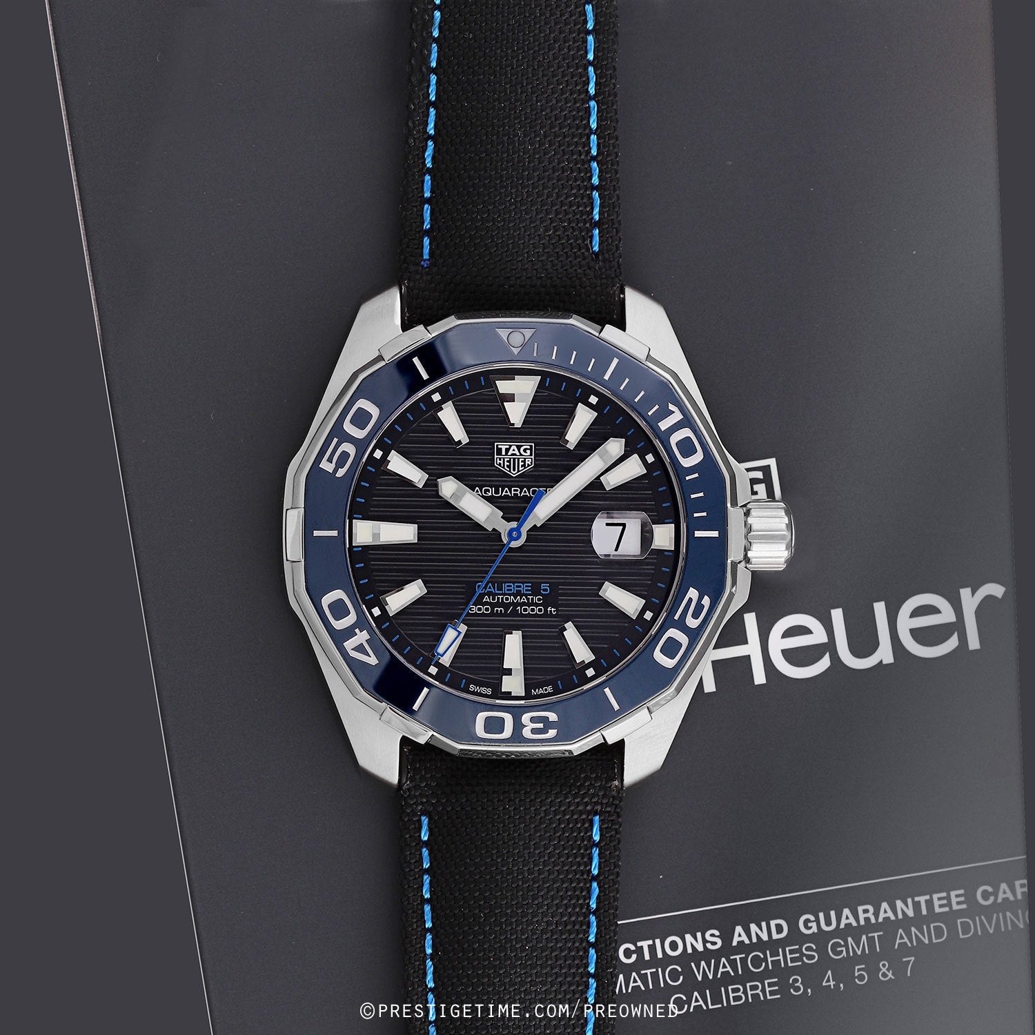 Tag Heuer Aquaracer Black Dial Watch for Men - WAY201C.FC6395