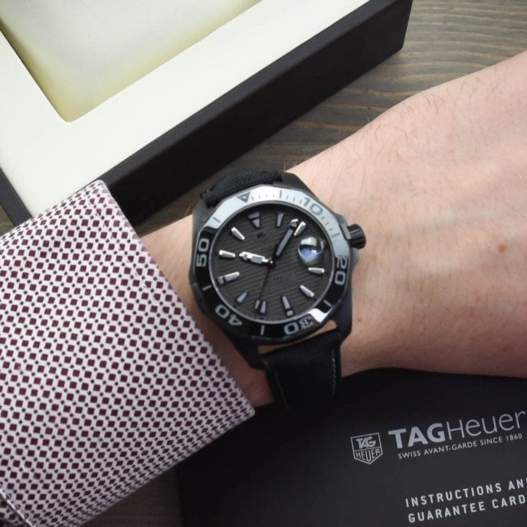 Tag Heuer Aquaracer Black Dial Watch for Men - WAY218B.FC6364
