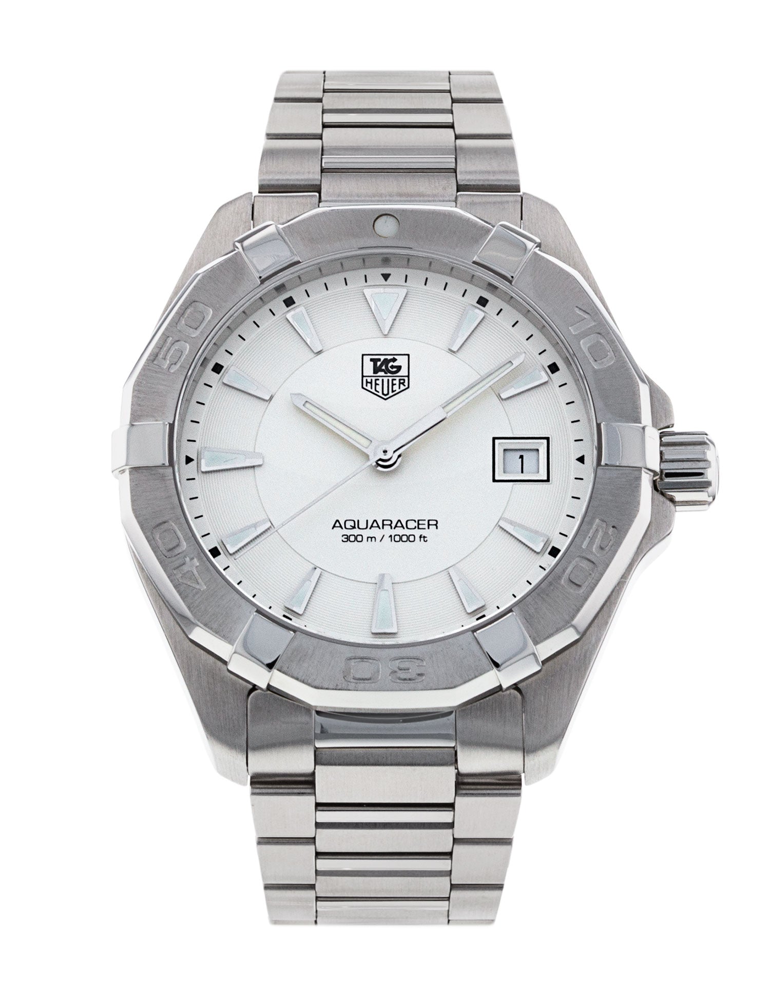 Tag Heuer Aquaracer White Dial Watch for Men - WAY1111.BA0928