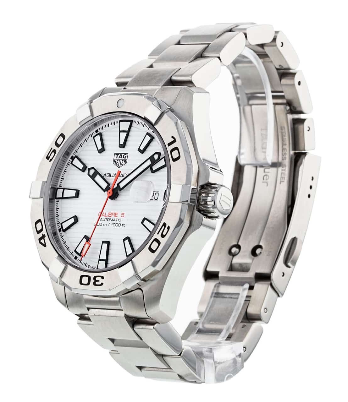 Tag Heuer Aquaracer White Dial Watch for Men - WAY2013.BA0927
