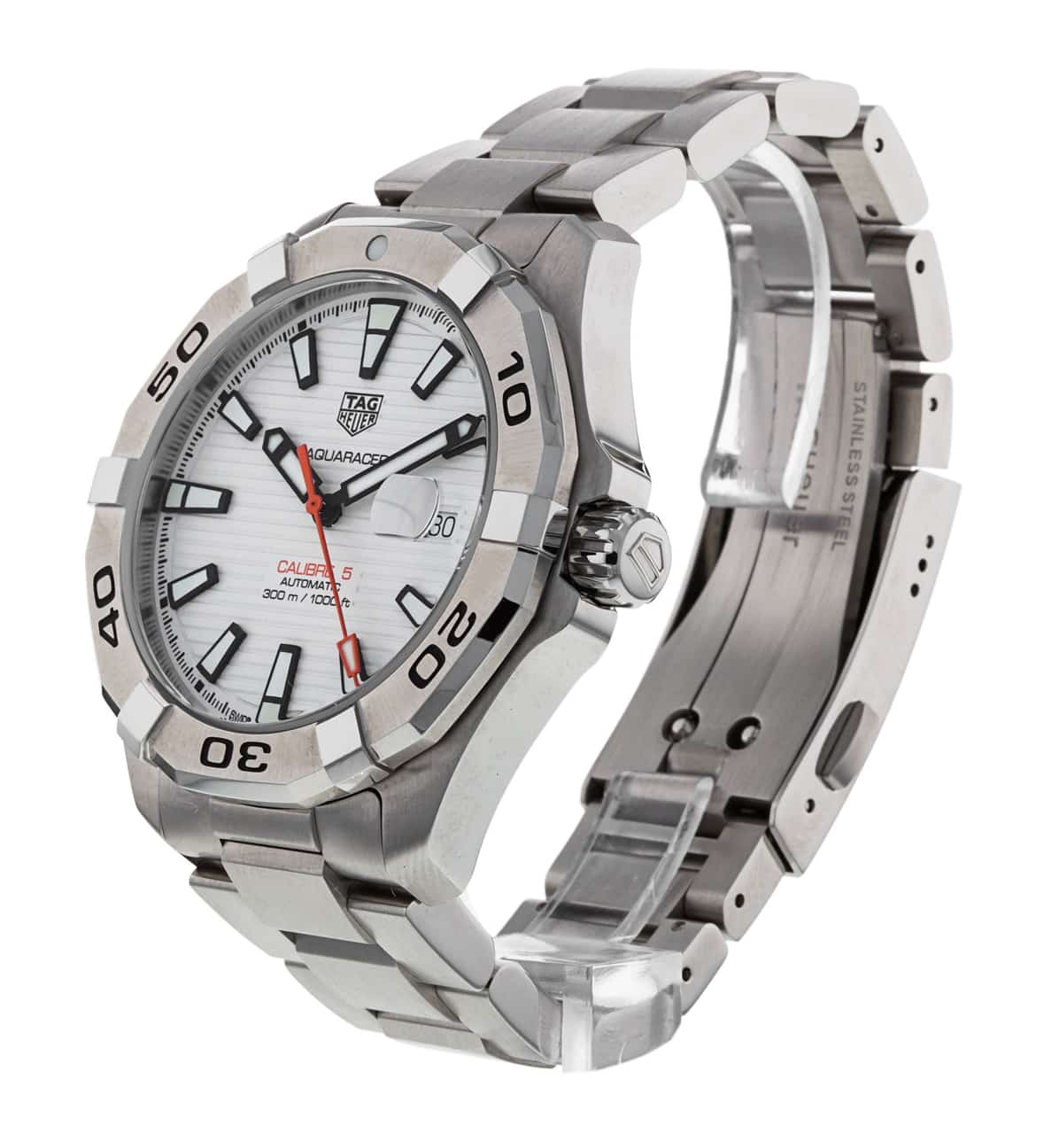 Tag Heuer Aquaracer White Dial Watch for Men - WAY2013.BA0927