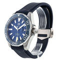 Tag Heuer Aquaracer Calibre 5 Automatic Blue Dial Blue Rubber Strap Watch for Men - WAY201B.FT6150