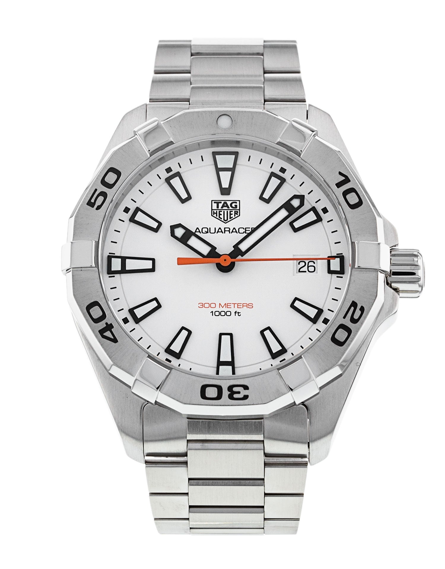 Tag Heuer Aquaracer White Dial Watch for Men - WBD1111.BA0928