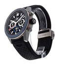 Tag Heuer Carrera Automatic Chronograph Steel & Ceramic Black Dial Black Rubber Strap Watch for Men - CBG2A1Z.FT6157