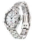 Tag Heuer Formula 1 Calibre 5 Automatic White Dial Silver Steel Strap Watch for Men - WAZ2114.BA0875