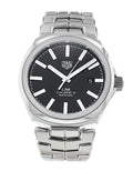 Tag Heuer Link Quartz Black Dial Silver Steel Strap Watch for Women - WBC2110.BA0603
