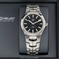 Tag Heuer Link Quartz Black Dial Silver Steel Strap Watch for Women - WBC2110.BA0603