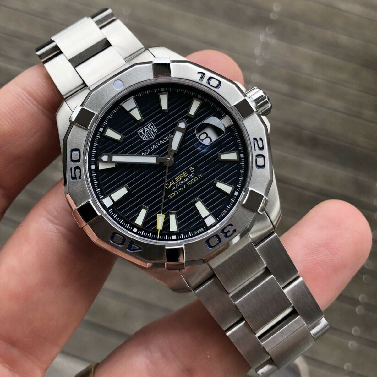 Tag Heuer Aquaracer Black Dial Watch for Men - WAY2010.BA0927