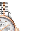 Tissot Le Locle Powermatic 80 Diamonds Silver Dial Two Tone Steel Strap Watch For Men - T006.407.22.036.01