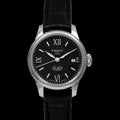 Tissot Le Locle Automatic Lady Black Dial Black Leather Strap Watch for Women - T41.1.123.57
