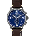 Tissot Chrono XL Blue Dial Brown Leather Strap Watch For Men - T116.617.36.047.00